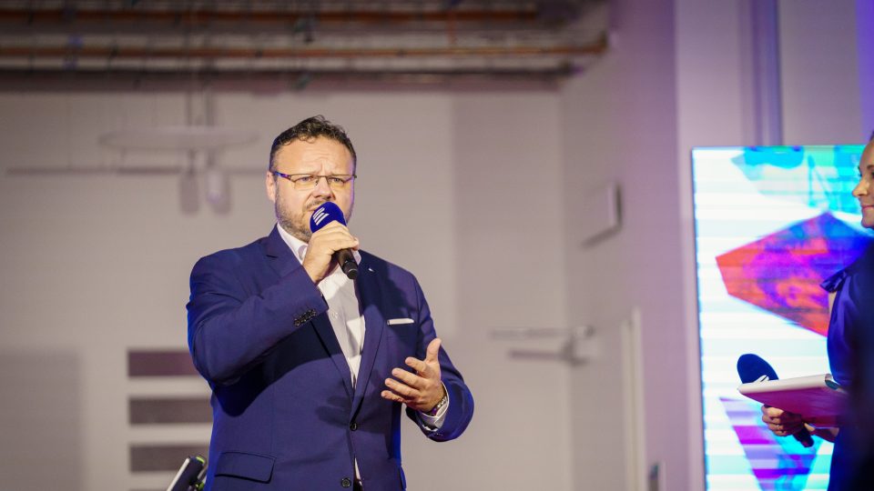 Slavnostní zahájení festivalu Prix Bohemia Radio a generální ředitel Českého rozhlasu René Zavoral | foto: Matěj Hošek, Český rozhlas Slavnostní zahájení festivalu Prix Bohemia Radio a generální ředitel Českého rozhlasu René Zavoral
