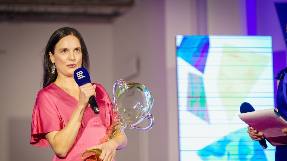 Rozhlasová Cena Thálie pro Magdalénu Borovou | foto: Matěj Hošek, Český rozhlas Rozhlasová Cena Thálie pro Magdalénu Borovou