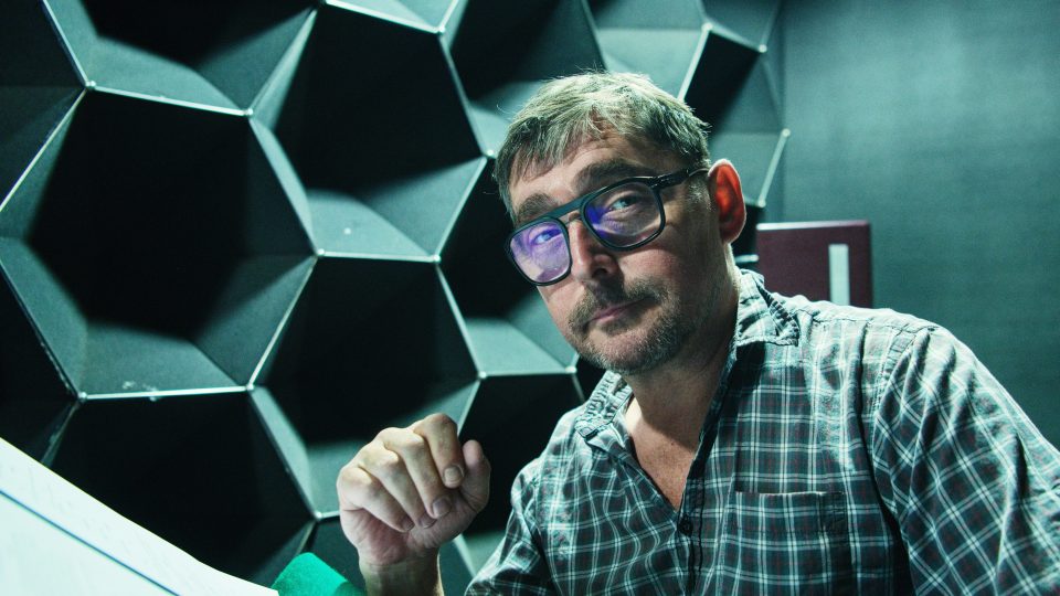 Natáčení mysteriózního krimi Tragédie Liblice, Jiří Vyorálek | foto: Tomáš Vodňanský, Český rozhlas Natáčení mysteriózního krimi Tragédie Liblice, Jiří Vyorálek