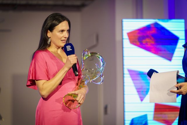 Rozhlasová Cena Thálie pro Magdalénu Borovou | foto: Matěj Hošek, Český rozhlas Rozhlasová Cena Thálie pro Magdalénu Borovou