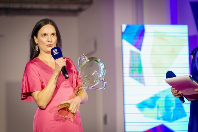 Rozhlasová Cena Thálie pro Magdalénu Borovou | foto: Matěj Hošek, Český rozhlas Rozhlasová Cena Thálie pro Magdalénu Borovou