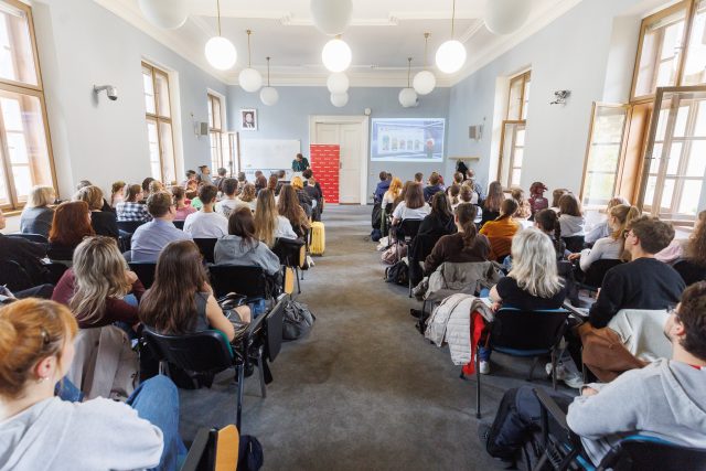 Přednáška o datové žurnalistice na festivalu Prix Bohemia Radio | foto: Jiří Šeda Přednáška o datové žurnalistice na festivalu Prix Bohemia Radio
