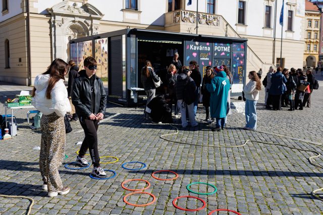Kavárna Potmě je neoddělitelnou součástí Prix Bohemia Radio | foto: Jiří Šeda,  Český rozhlas Kavárna Potmě je neoddělitelnou součástí Prix Bohemia Radio