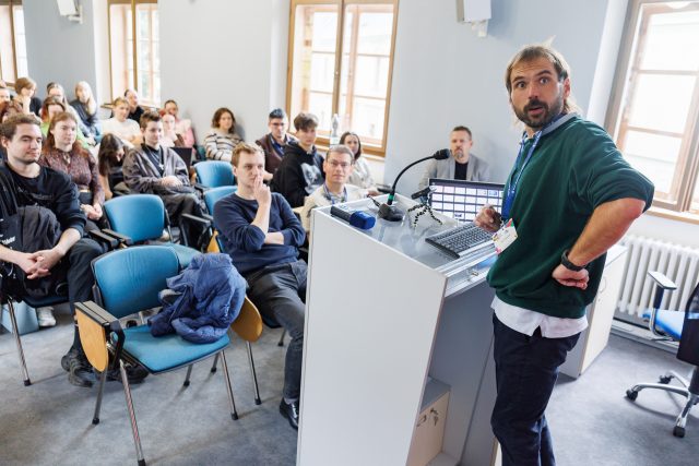 Přednáška o datové žurnalistice na festivalu Prix Bohemia Radio | foto: Jiří Šeda Přednáška o datové žurnalistice na festivalu Prix Bohemia Radio